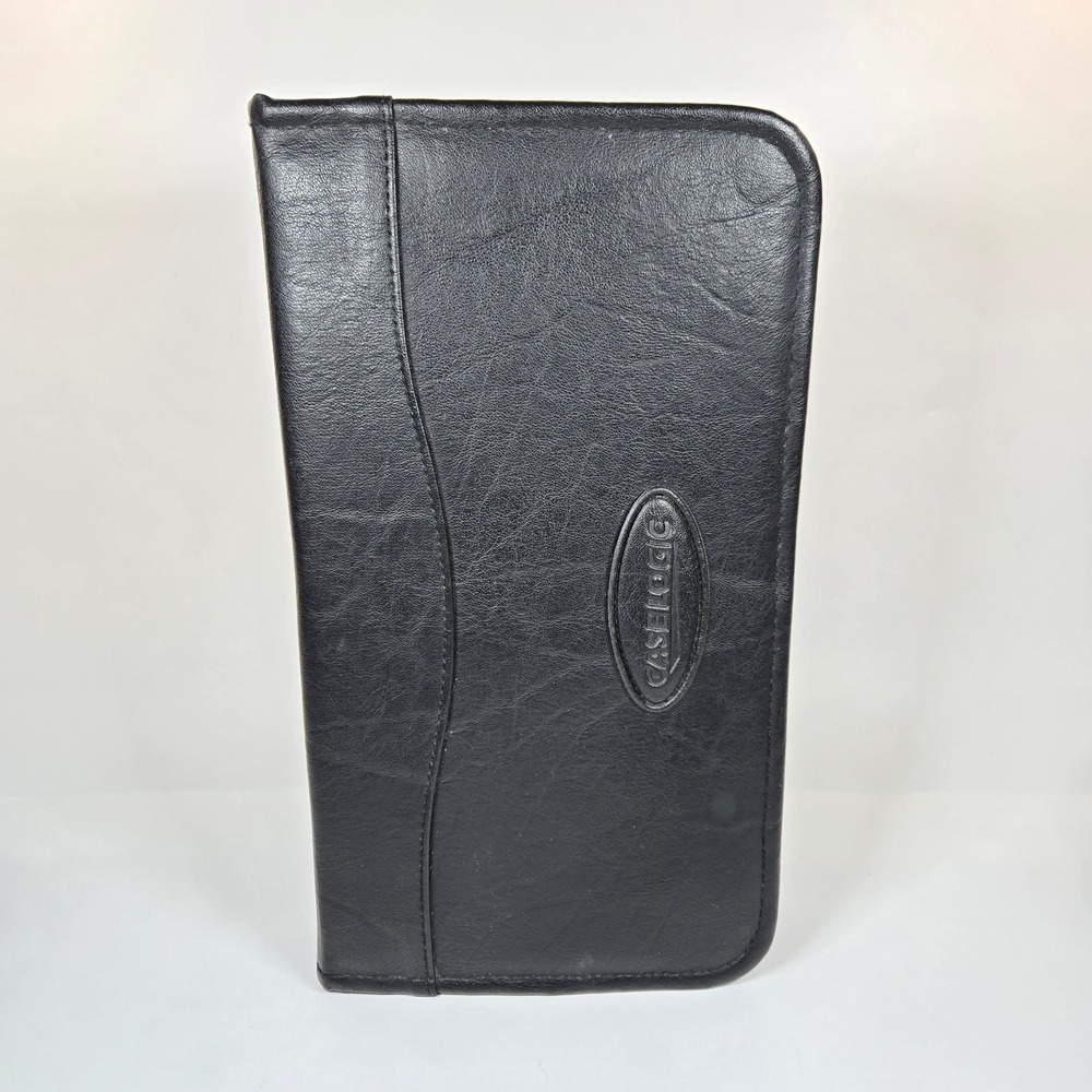 Case Logic 48 Disc CD DVD Wallet Binder Black Zippered Media Storage Carry Case